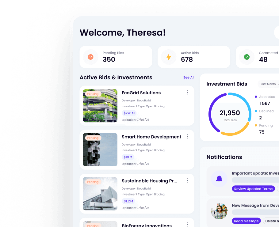Developer Dashboard Preview